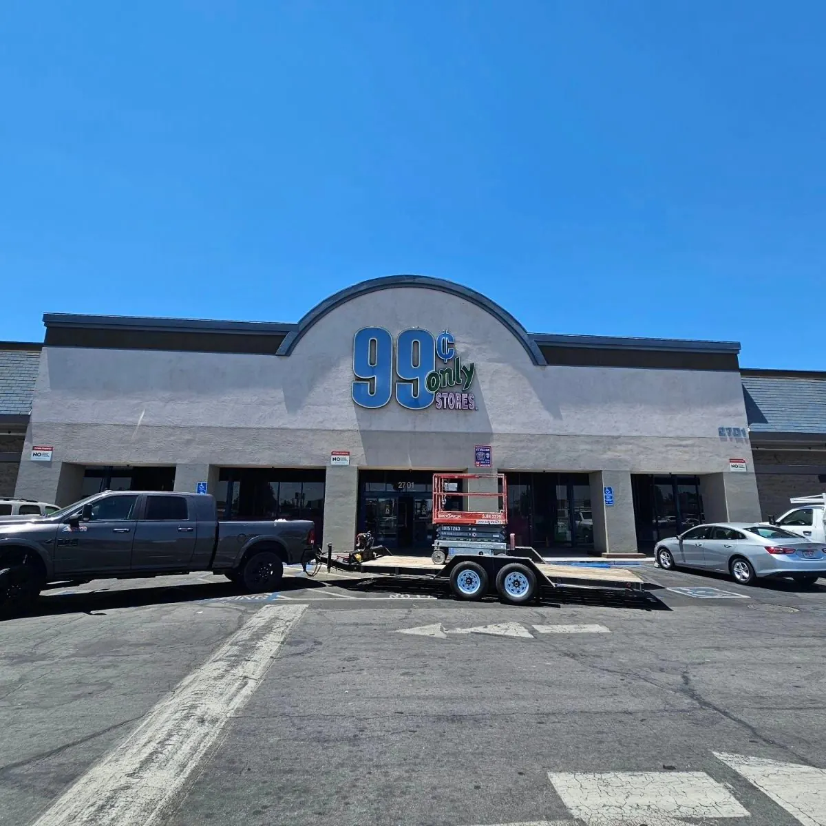 99¢ Only Stores to Dollar Tree conversion — one of four store remodels across California by Palafox Prestige Construction
