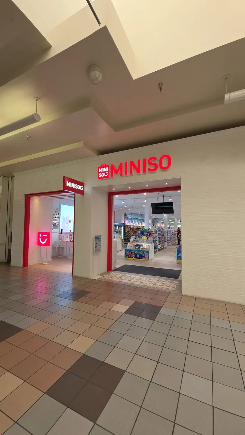 MINISO retail storefront — commercial build-out by Palafox Prestige Construction